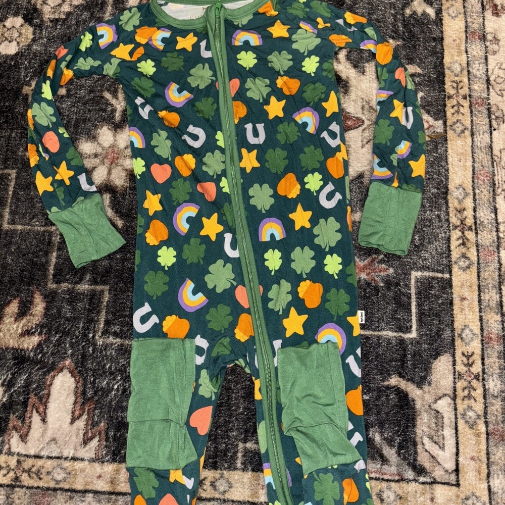 Little Sleepies Lucky Charms Bamboo Zippy Day Size 2T